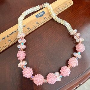 Vintage Chic Pink  Necklace
